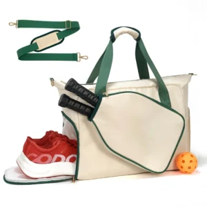 Large Lightweight Unisex Nylon Padel Bag Sustainable Gym Pickleball