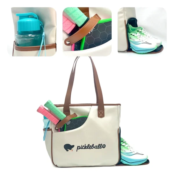 PU Sports Bag  PU Ladies Handbag for Outdoor Fashion Bolsa Racket Bag - Image 3