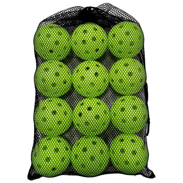 12pcs Pickleball 74MM Durable 40 Holes Outdoor Pickleballs 26g Outdoor