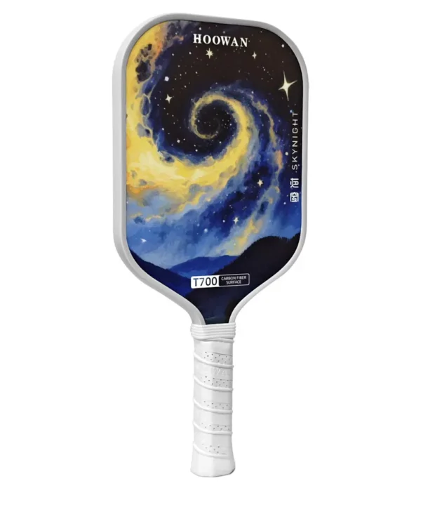 HOOWAN T700 Carbon Pickleball Paddle Grit Surface with Polymer Honeycomb Core 16mm