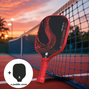 Powkiddy Pickleball T800 Carbon Fiber Hot-Pressed 16mm Professional Paddle