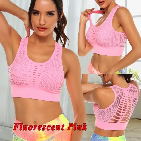 Hot Fitness Women's T-shirts Workout Sports Bra Yoga Vest BacklessHot Fitness Women's T-shirts Workout Sports Bra Yoga Vest Backless - Image 3