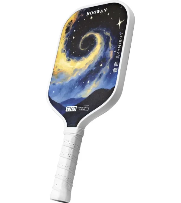 HOOWAN T700 Carbon Pickleball Paddle Grit Surface with Polymer Honeycomb Core 16mm - Image 2