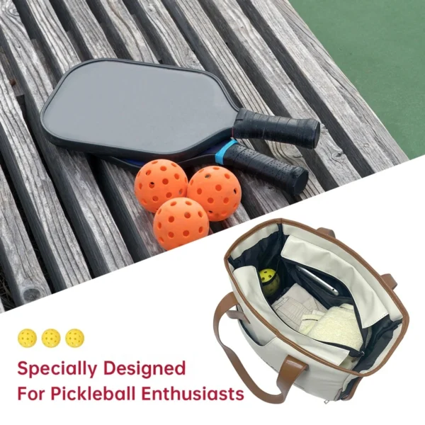 PU Sports Bag  PU Ladies Handbag for Outdoor Fashion Bolsa Racket Bag - Image 4
